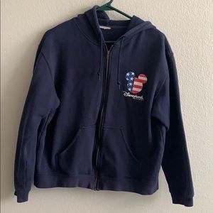 Navy Disneyland zip up